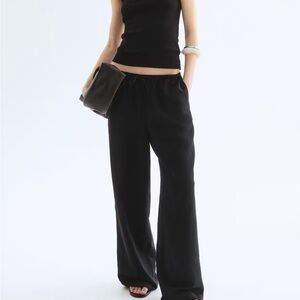 H&M straight leg linen pants